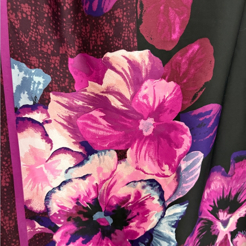 White House Black Market Elegant Floral Scarf - Picture 2 of 4